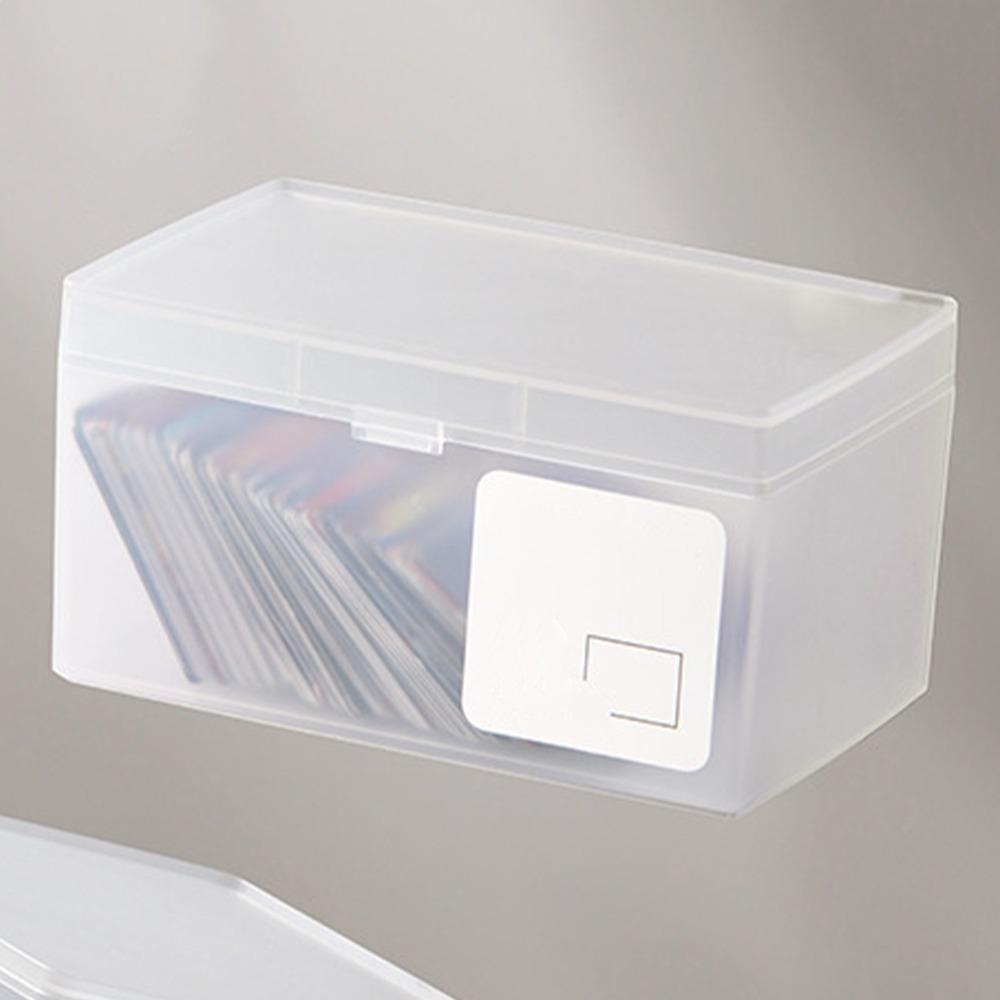 

Stackable Plastic Desk Organizer Rectangle Cosmetic Organizer Plastic Card Box Home Use