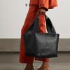 New Versatile, Simple, Soft, Large-capacity, Niche Design Bucket Bag, Unisex Tote Bag