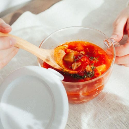 HARIO Glass Range Soup Cup for Microwave White Practical Capacity 300ml Made In Japan Side Dishes Cream Soup Handmade XSC-1-W