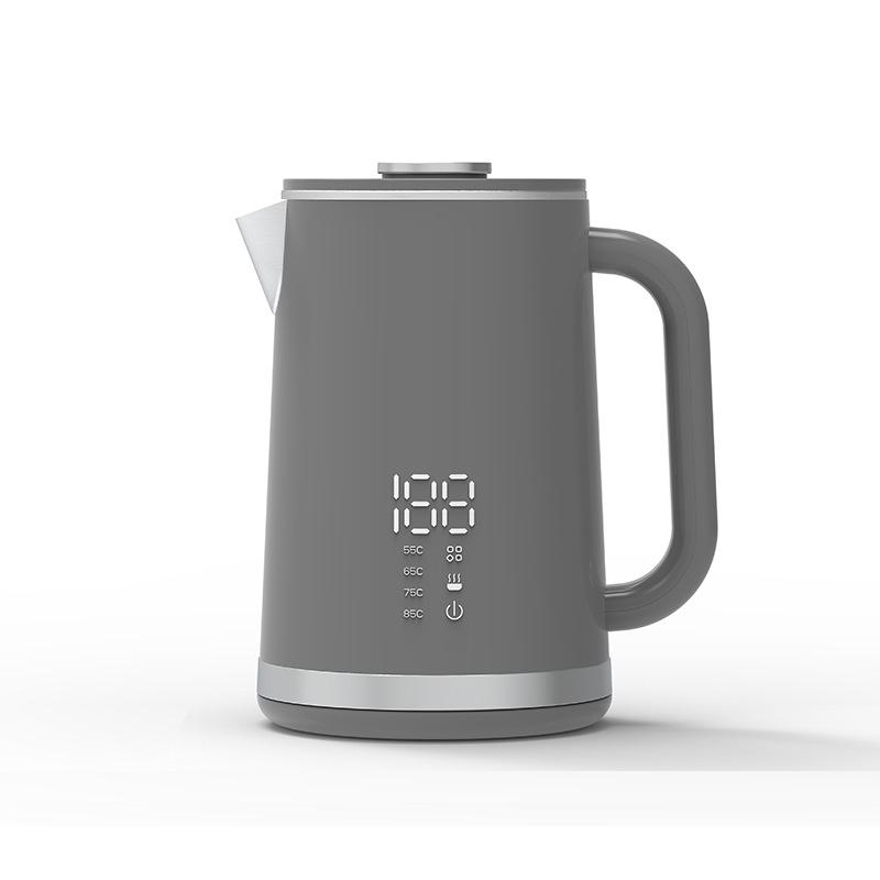 

Электрический чайник большой емкости с цифровым дисплеем, постоянной температурой и двойным слоем, предотвращающим ожоги EU 2-pin