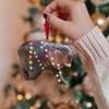 Cartoon Christmas Tree Pendants Moo Deng Car Haning Pendants Hippopotamus Hanging Pendant  Holiday