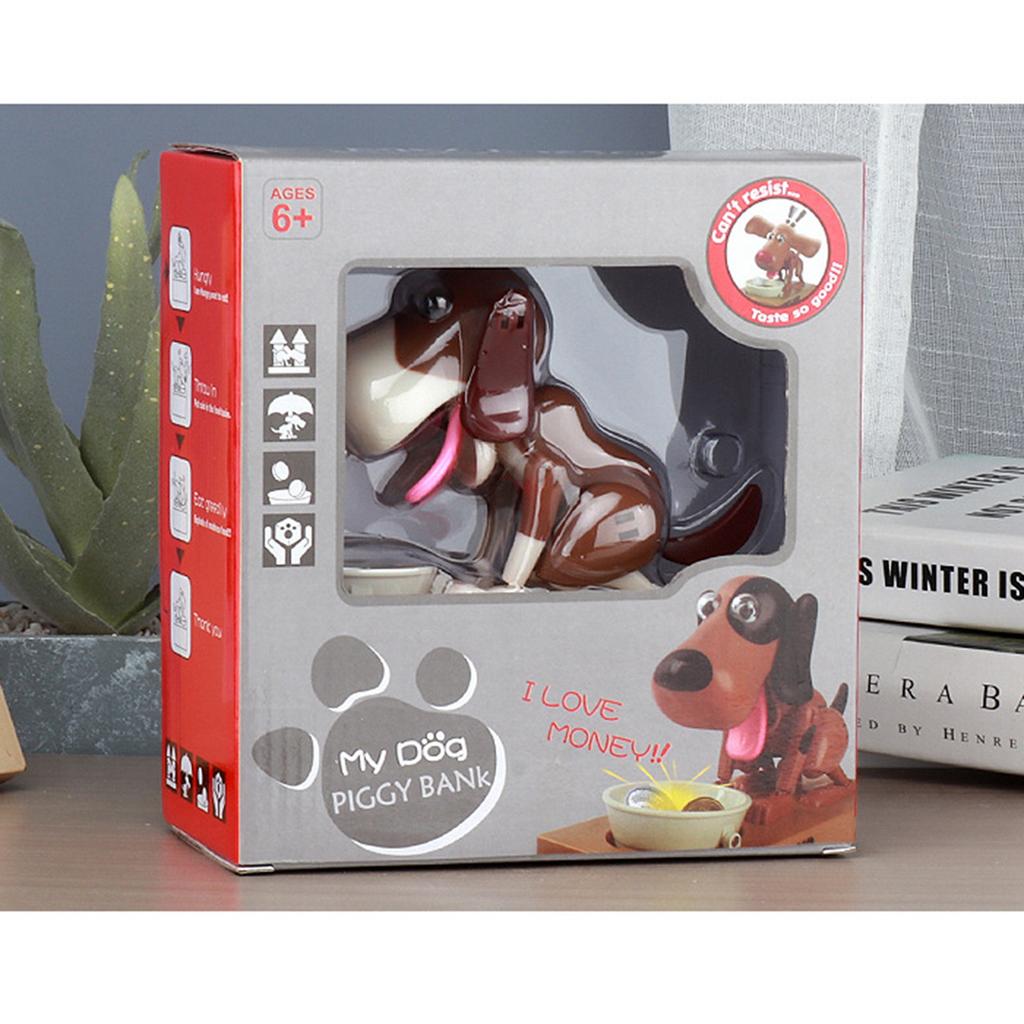 Cute Cartoon Dog Piggy Bank Smart Puppy Cat Box Piggy Bank