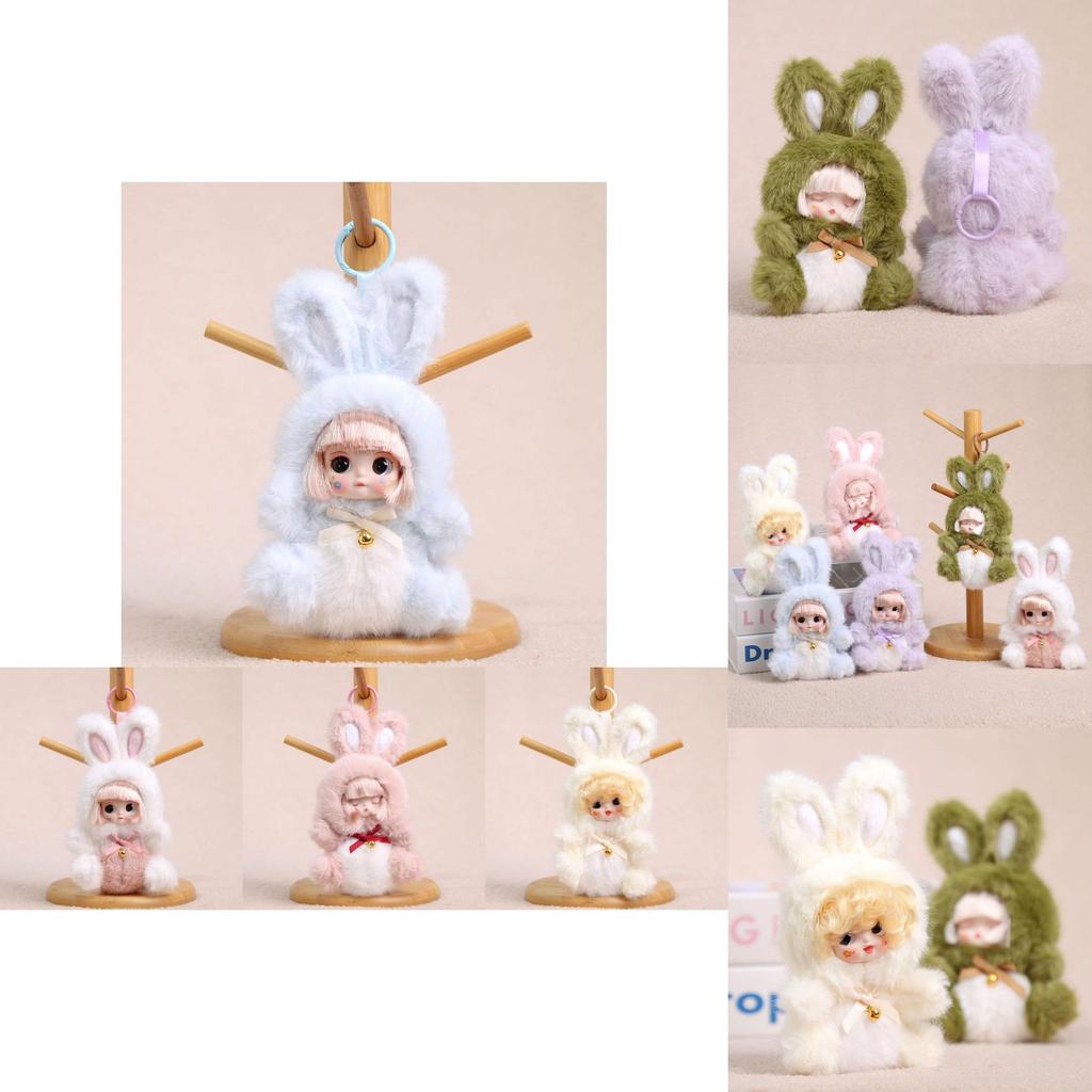 Plush Bunny Keychain With Soft Short Plush For Girls And Women