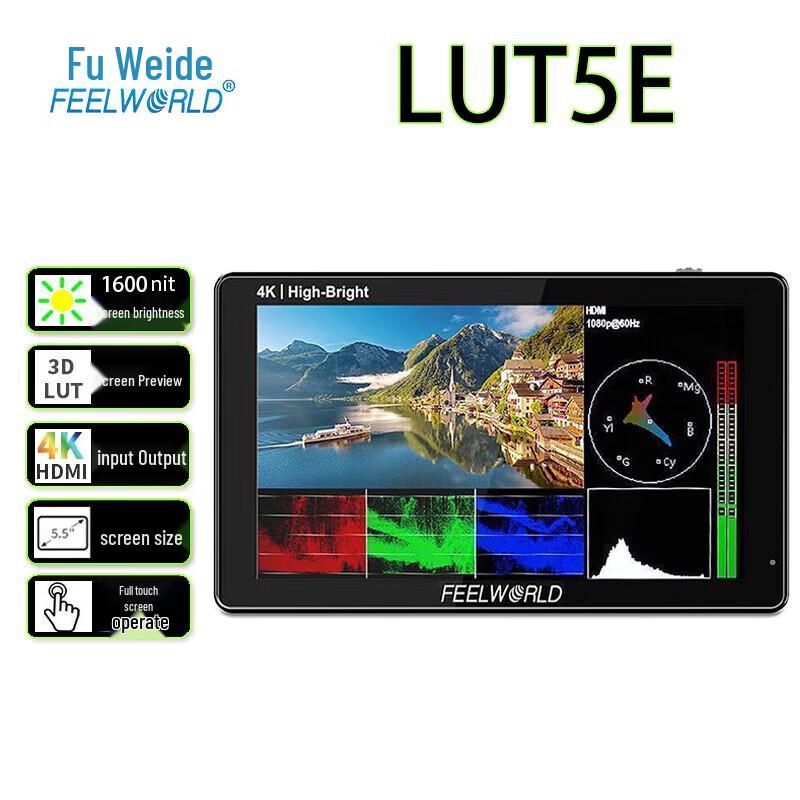 Feelworld LUT5E 5.5-inch 4K HDMI On-Camera Field Monitor