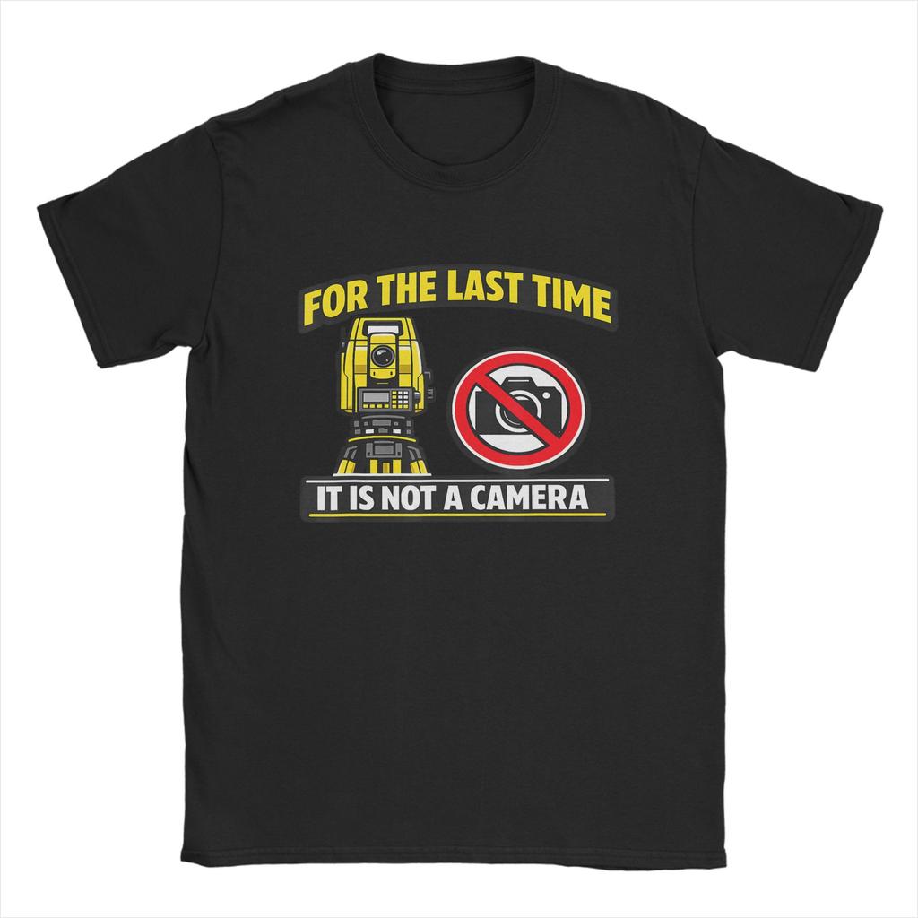 Funny Surveyor Total Station Retro Land Surveying Design TShirt Unisex Funny 100 Cotton Tee Shirt O Neck Short Sleeve T Shirts