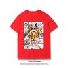 Japanese Anime Dragon Ball T-Shirt Kid Goku Master Roshi Print Casual Loose Cotton Tee Streetwear for Men
