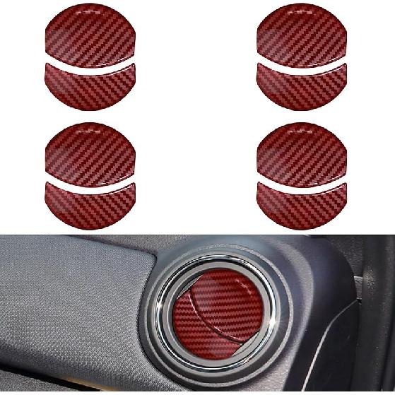 Car Inner Central Console Air Conditioning Vent Rings Frame Cover Trim Car Accessories Fit for Toyota Tacoma 2016 2017 2018 2019 2020 2021 2022