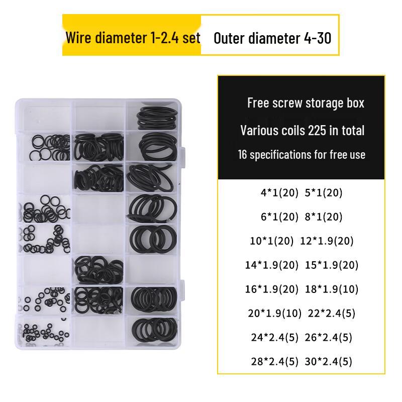 Nitrile Rubber O-Ring Seal Kit
