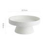 Round Ceramic Pasta Steak Plate Salad Bowl Soup Basins Cooking Plate Kitchen Solid Color Tableware High Foot Snack Desserts Tray