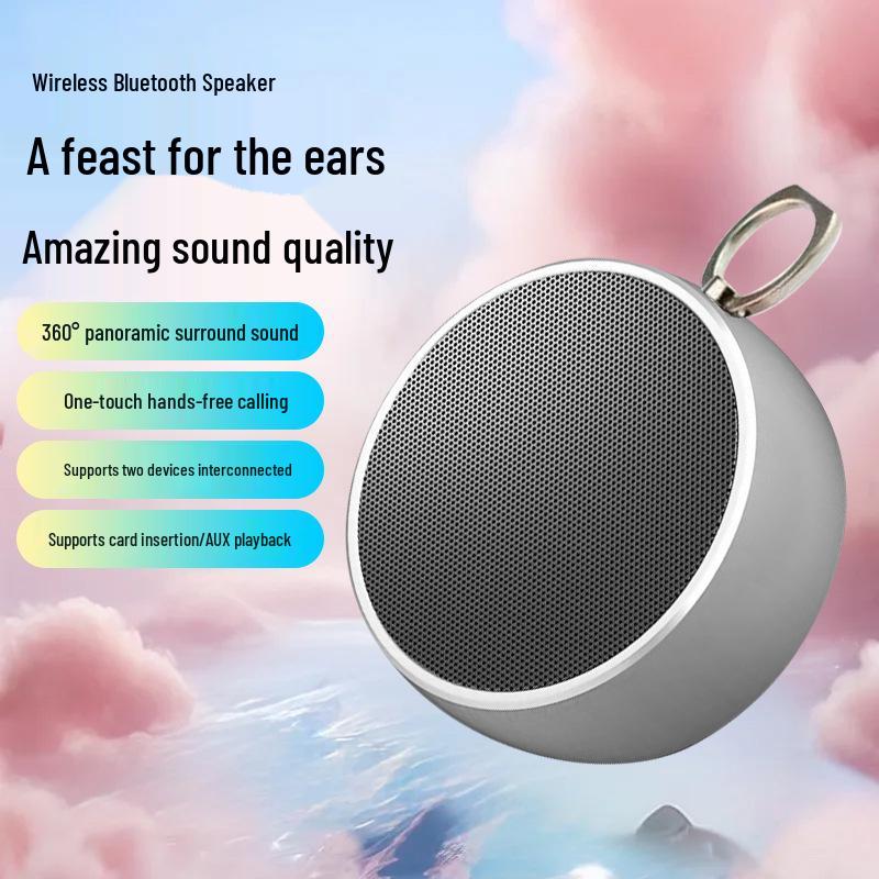 BS02 High-Quality Bluetooth Speaker with Finger Ring Holder and Powerful Bass.