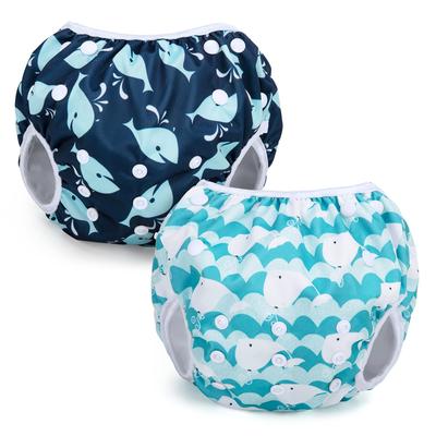 Teamoy Water Play Pants Set of For Years Old Size Adjustable with Swimming Pools Cute 2, 0-3 Babies, Buttons, Waterproof, Classes, Parks, Beaches,
