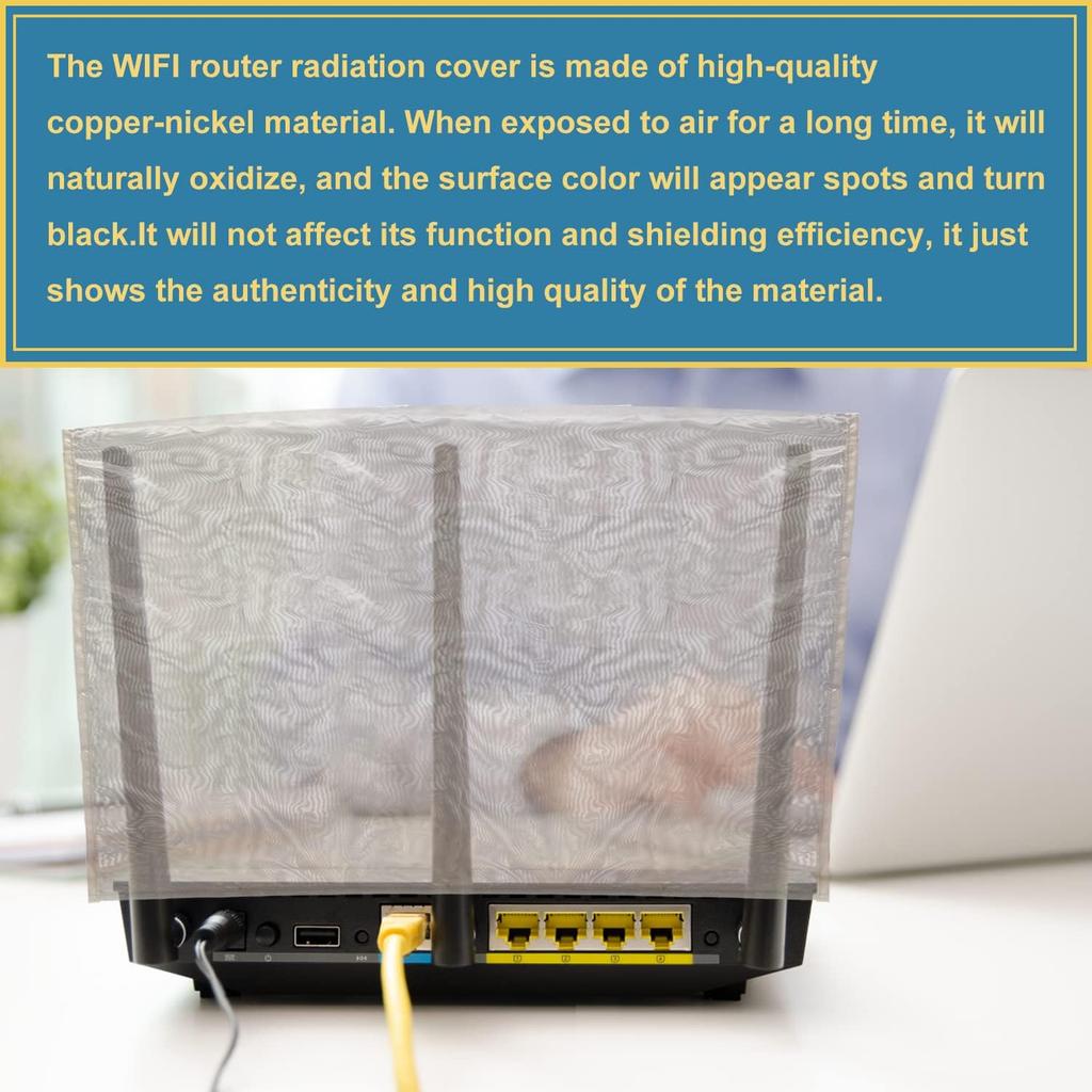 Doppelseitig zu öffnende Anti-Elektromagnetische-Strahlung Router Schutzhülle 31x45cm