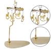 Gold/Silver Rotating Candlestick Stainless Steel Tealight Holder Rotary Candle Holder  Party