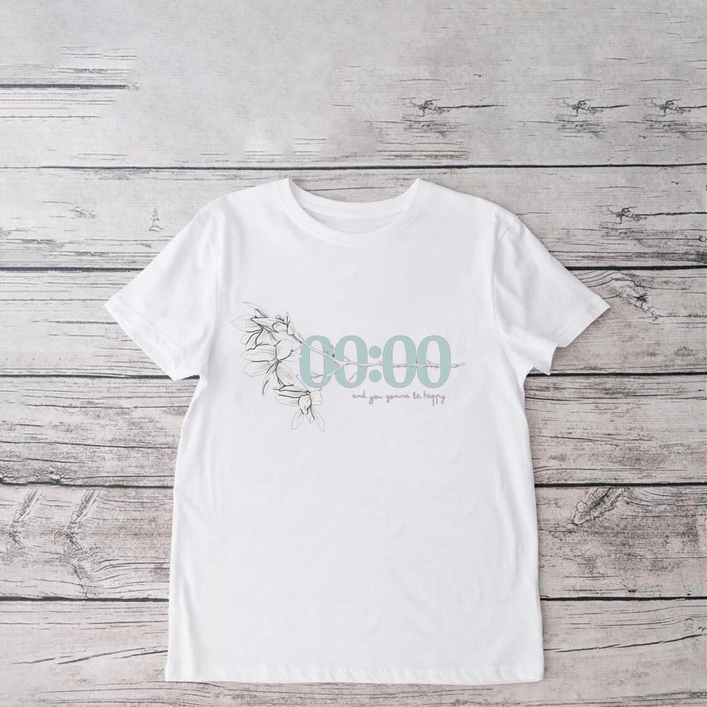 ZX TEE Půlnoc Tričko Bangtan Song Tričko A Budeš Šťastný Tričko Kim Taehyung Tričko Bangtan K-popová hudba Y2K topy