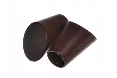 End Caps for Curtain Rods Wooden End Caps for Curtain Rods 2 Pieces Mahogany Diameter 20