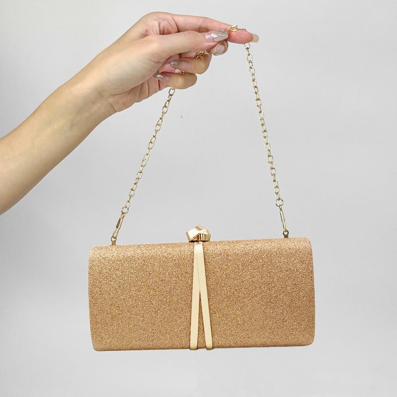2026 Elegant Fashion Women's Shiny Evening Box Bag Luxury Wedding Party Glitter Dinner Handbag Lady Prom Dress Crossbody Bag