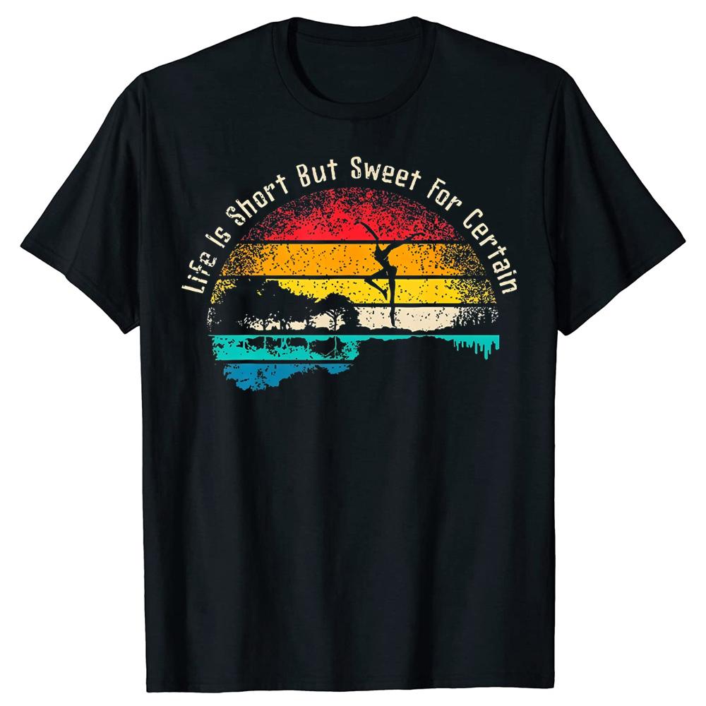 

Life Is Short Guitar But Sweet for Certain T-shirts Men Fashion Print Tshirt Loose Oversized Streetwear Hip Hop Unisex T Shir... S разноцветный