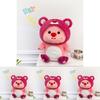 Adorable Strawberry Teddy Bear Plushie Cartoon Transforming Bear Doll Short Plush Material 35cm 45cm 60cm