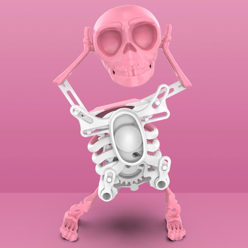 Halloween Party Dancing Skeleton Decor Swinging Left Right Tricking Bone People Model Gift Home Office Spooky Moving Ornament