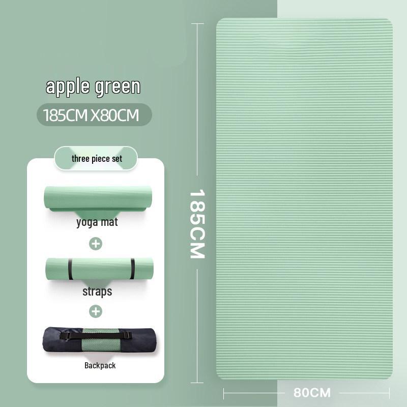 Non-Slip Thick Yoga Mat for Beginners - Indoor Fitness & Exercise Aid