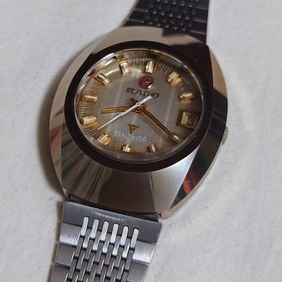Used RADO BALBOA Cut Glass Gold Watch