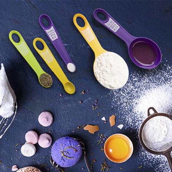 1 Set Pratico Misurino Bilancia Design a Segni Multiuso Lunga Durata Impilabile Cucchiaio Tazza Accessori da Cucina