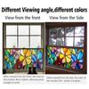 PVC Privacy Window Film Electrostatic Glass Stickers Geometric Abstract Mosaic Pattern Window Sticker Room Bathroom Home Decor