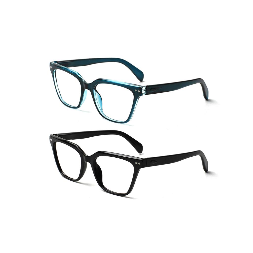 TUREZING Presbyopia Eyeglasses Diopter Glasses Mens and Womens Stylish Square Frames High Definition Optica+l Lenses Diopter 0 To +60