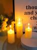 Flameless Electric Candles Light Acrylic Battery Flickering Fake Tealight Candle Halloween Wedding Christmas Decoration 2025 NEW