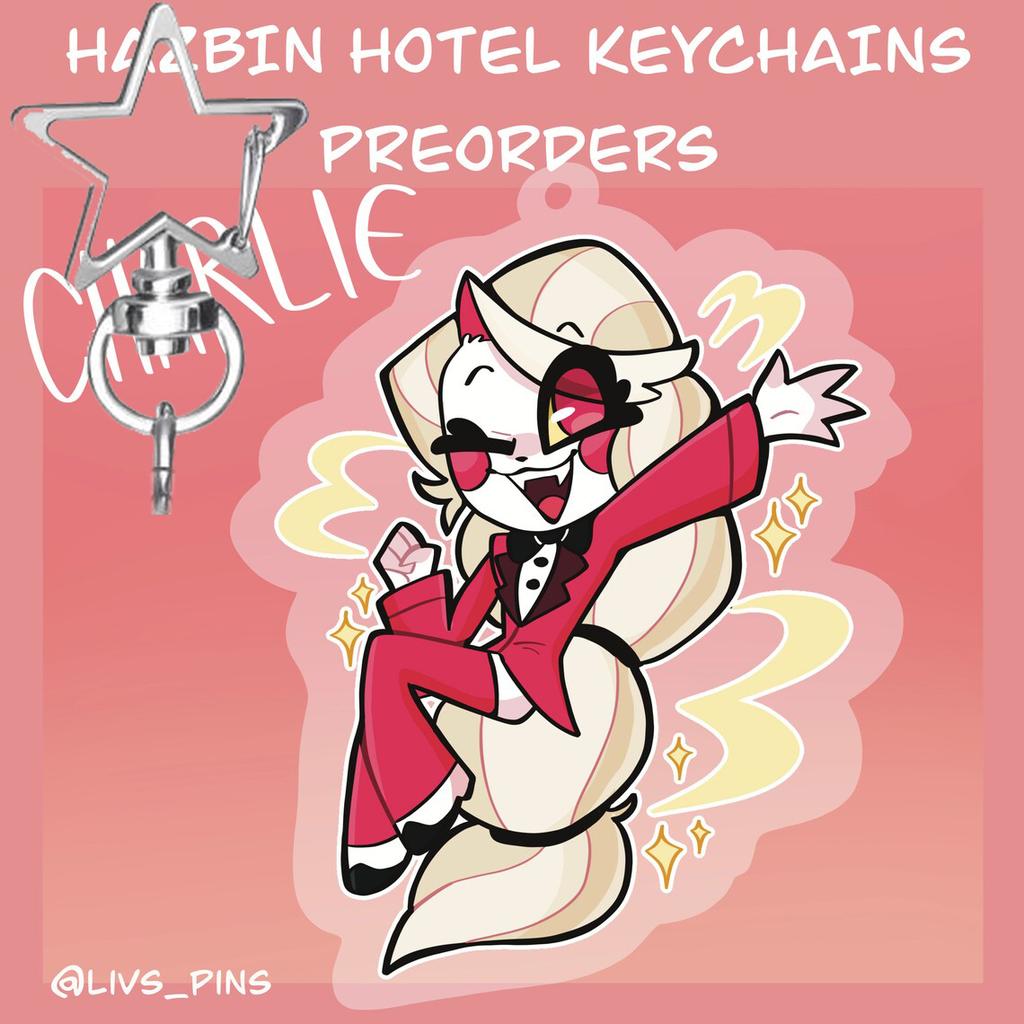 5cm Personaggi Hazbin Hotel Ciondolo Acrilico Decorativo Creativo Alastor Charlie Vaggie Personaggi Ad Portachiavi Portachiavi Regalo