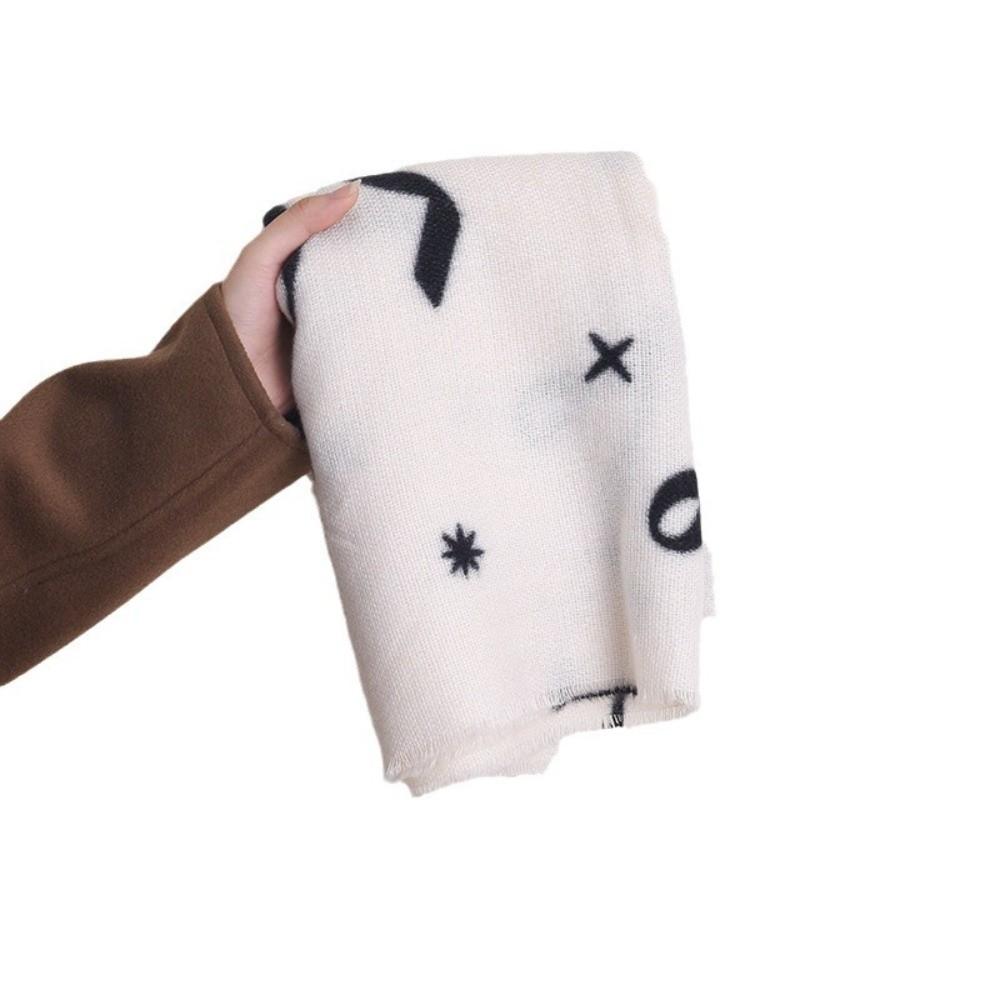 Thicken Winter Cashmere Scarves Coldproof Women Cashmere Shawl Fashion Bow Wool Scarf  Cold Weather