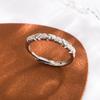 Korean Sweetheart Open Ring: Heart-Shaped Frosted Design, Exquisite Romantic Gift for Anniversaries
