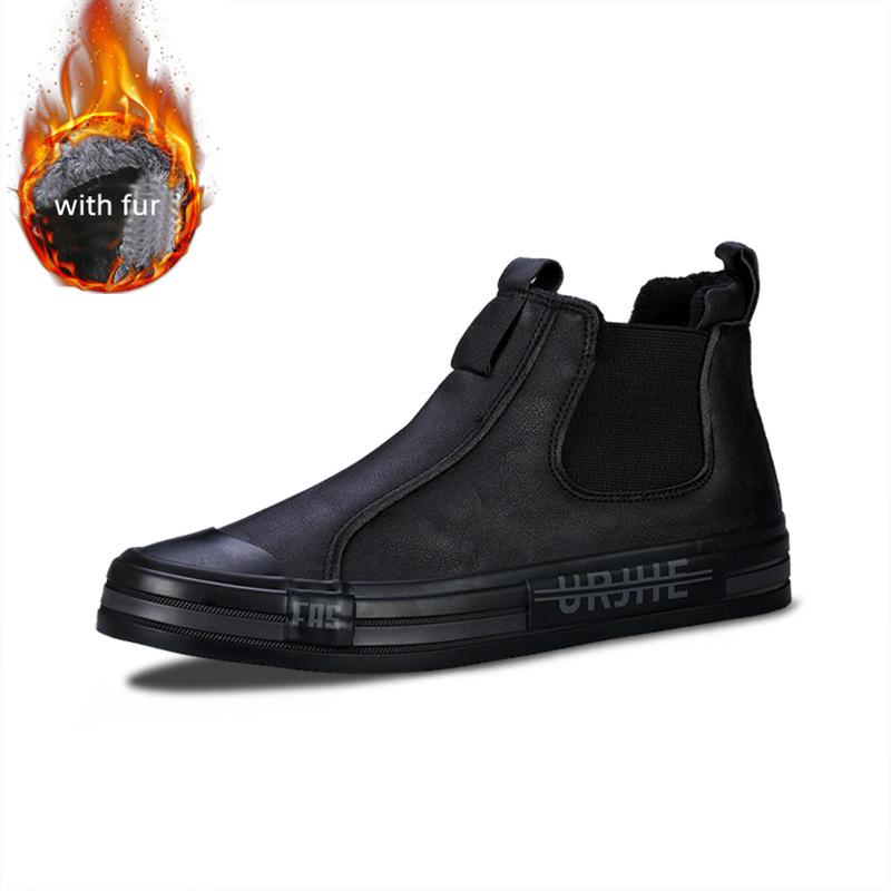 Autumn Leather Casual Sneakers Men Fashion Yellow Mens High Top Shoes Leather Moccasins Comfortable Loafers Shoes For Men 2024