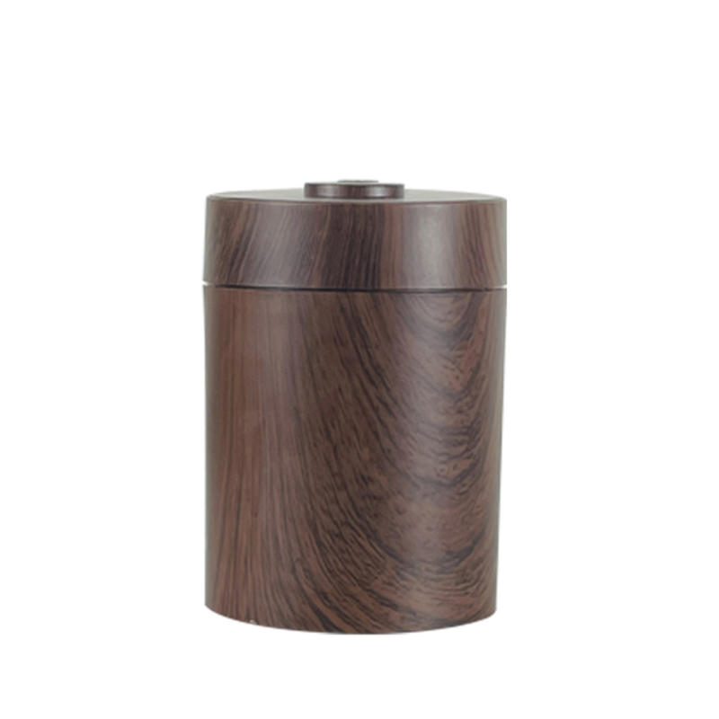 300ml USB Wood Grain Cylindrical Single Humidifier Car Humidifier Atomizer Atomizer Ultrasonic Desktop Mini Aroma Diffuser | Humidifiers