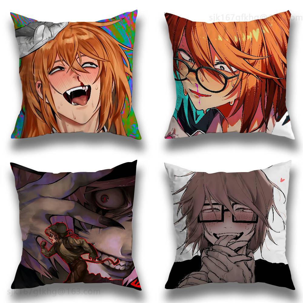 R-Ranfren Anime Pillow Case Pillow Case Living Room Sofa Cushion Cover Suitable For Home Bedroom Room Decoration