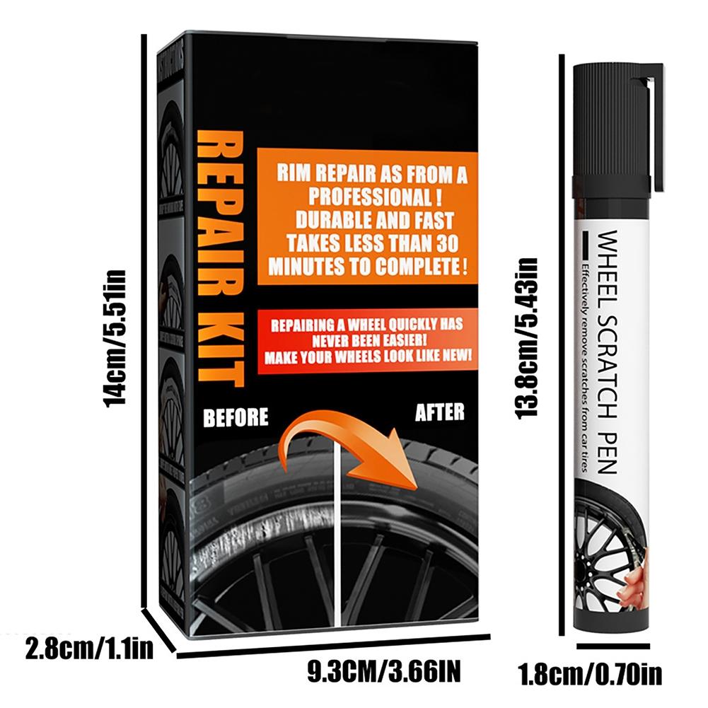 Scratch Repair Pen Car Parts Scratch Repair Wheel Rim Steel Tape Touch Up Paint