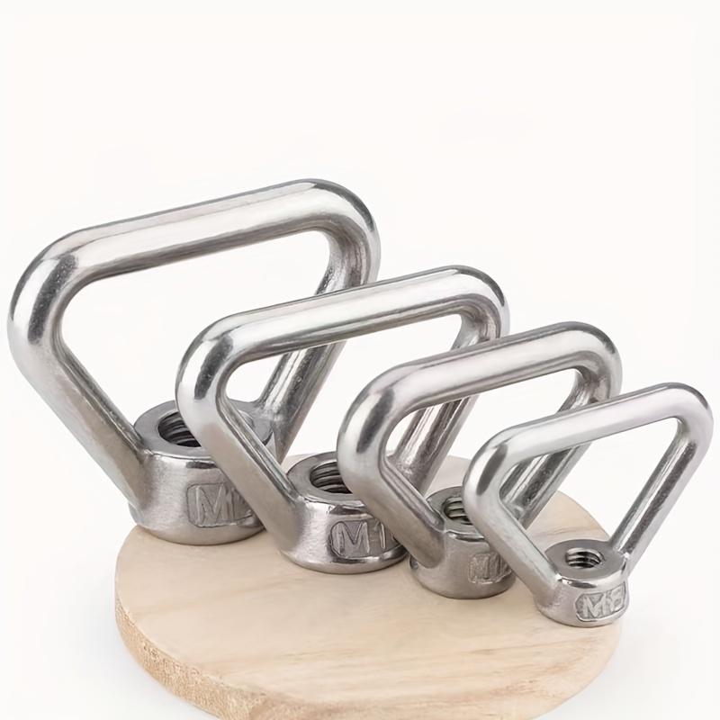 Triangular Ring Nuts, Marine Screw Cap, Hanging Ring Nut, Durable Metal Hardware for Home Renovation, Various Sizes