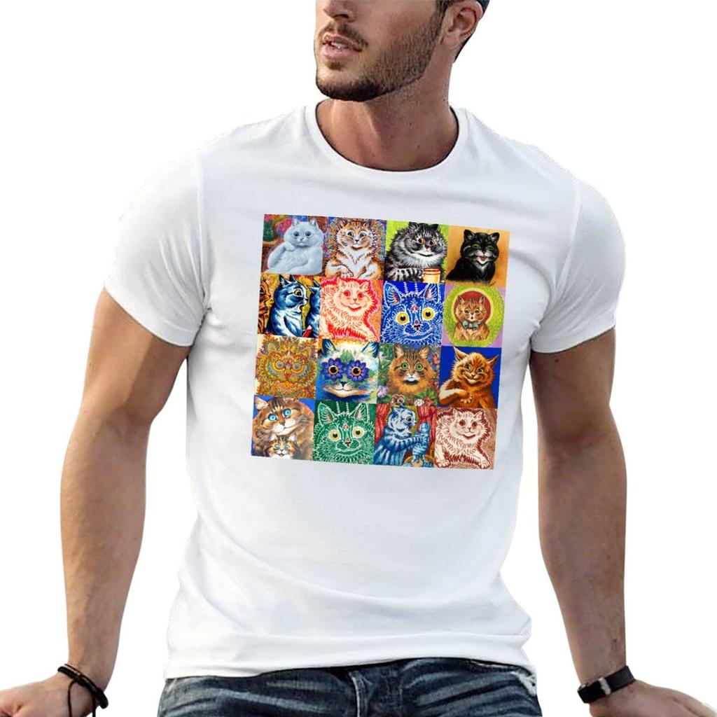 Hd Louis Wain Cats Tshirt Plus Size Nonshrink Tshirt