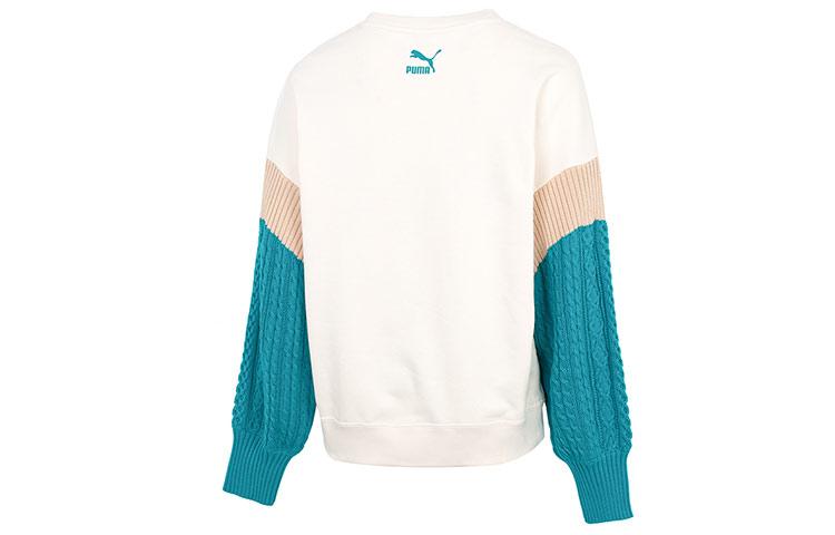 PUMA Sweatshirts Women's White Crew Neck Moderate Regular 537968-65