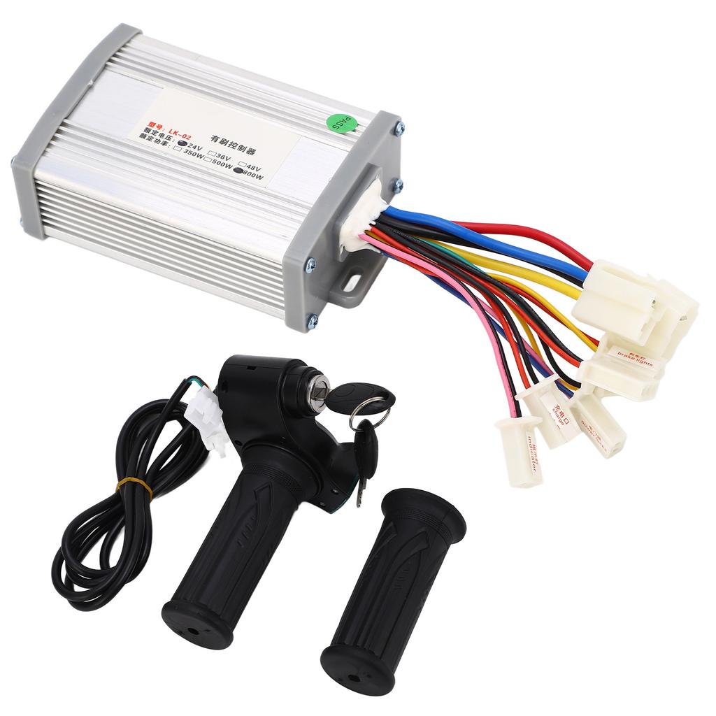 24V 800W Kartáčovaný Regulátor Motoru Digitální Displej Výkonu Otočná Rukojeť Plynu Elektrické Kolo