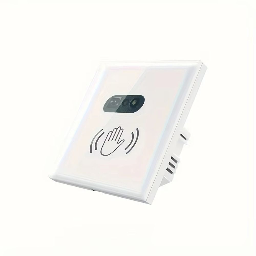 Glass Screen Panel Hand Wave Switch Neutral Wire Automatic Button Pusher  Smart Home