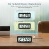 Magnetischer Tragbarer Digitaler Wecker Batteriebetrieben TEMP Feuchtigkeit Datum Schlummer Tischuhr 12/24H 2 Wecker Elektronische LCD-Uhr