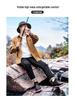 Men's Fashionable Low-Top Waterproof Rain Boots with Fleece Lining, Washable Flat Bottom, Mid-Calf, Ideal for Kitchen, Food Delivery, and Riding.