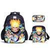 Playful Blink Naruto Three-Piece Set Spine Care Schoolbag Pencil Bag Satchel Bag Student School Full Set