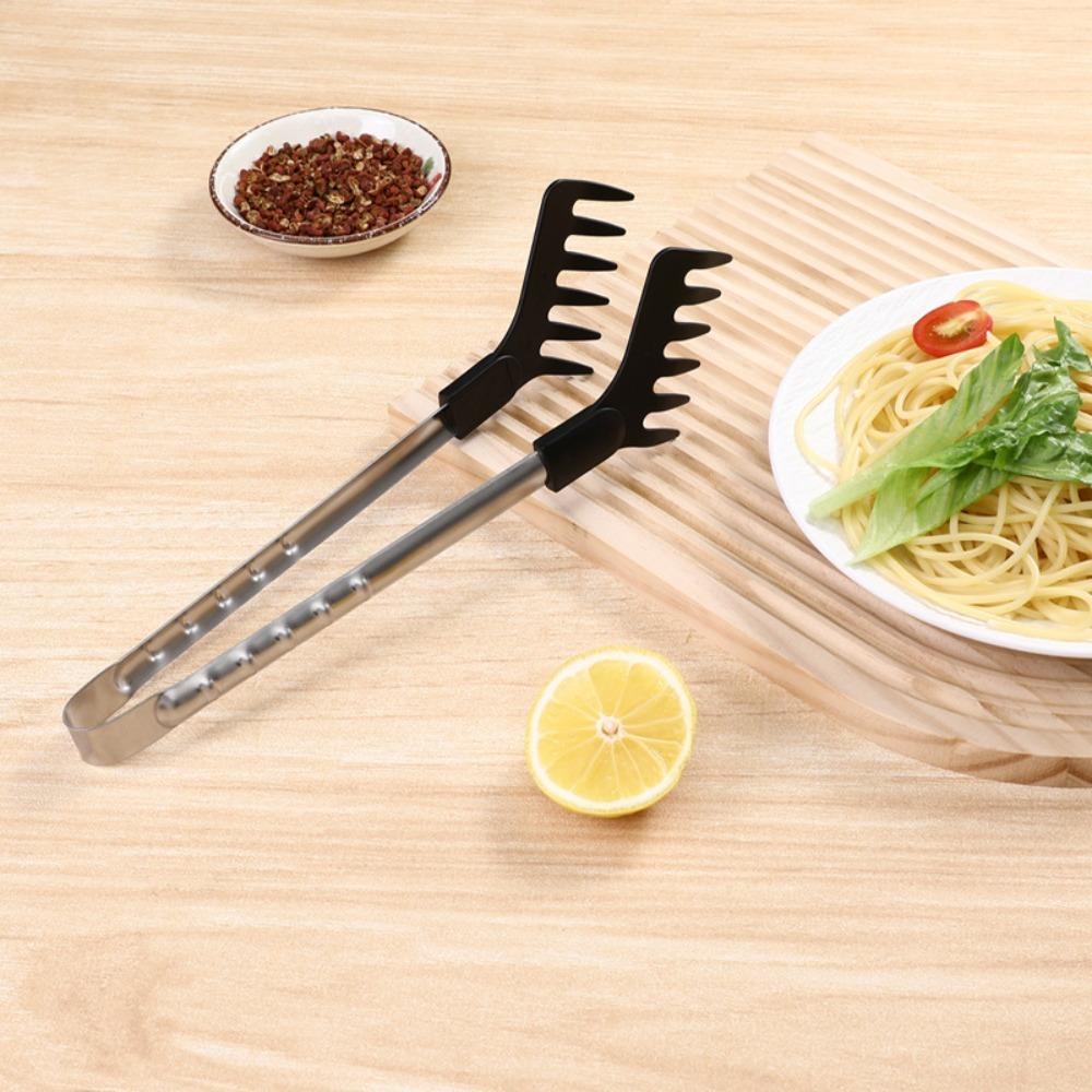 Non-slip Spaghetti Tong Silicone Head Salad Clip Kitchen Accessories Pasta Clip  Barbecue