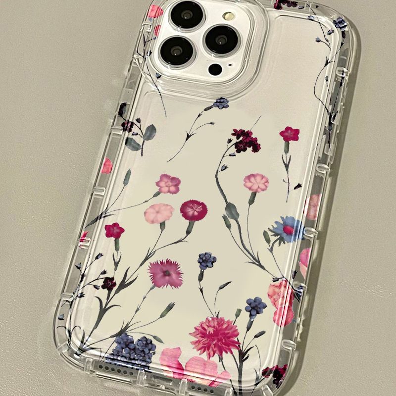Morning Glory Xiaohongshu The Same Style Is Suitable for iPhone17promax Mobile Phone Case 16/15 Apple 14/13 Factory