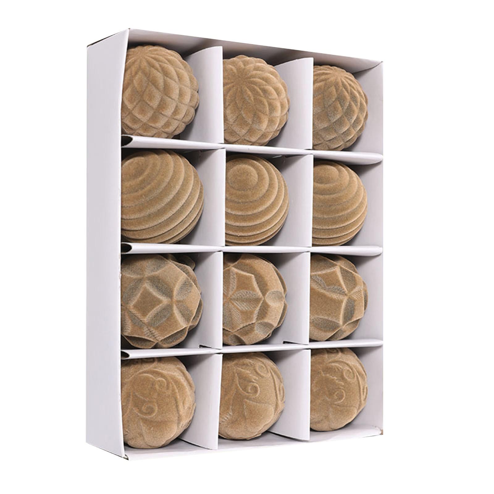 

Christmas 6cm Ball Ornament Set Shiny Barrel Design Holiday Festive Tree Hanging Decor Unique Xmas Decor Gift Ornament хаки