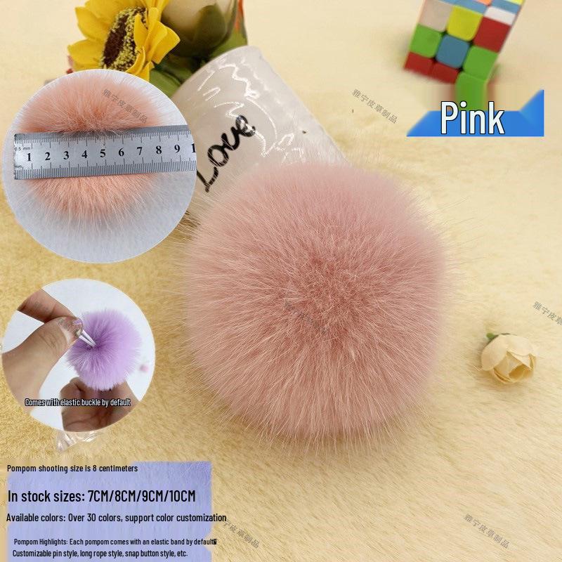 

Разноцветный помпон из искусственного меха лисы для украшения шапок, обуви, сумок и подушек