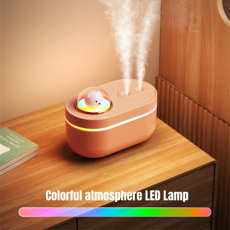 Tragbarer drahtloser Luftbefeuchter USB-elektrischer Diffusor für ätherische Öle mit buntem LED-Licht Home Room Aroma Fragrance Purifier