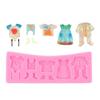 Silicone Mold Chocolate Hats Clothes Fondant Cake Candy Soap Moulds for Decor